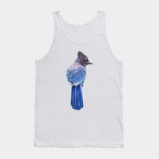 Steller's Jay bird painting (no background) Tank Top